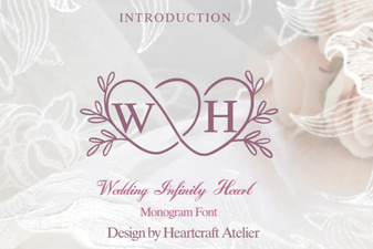 Wedding Infinity Heart Font Designs for Your Celebration