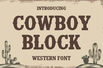 Creative Projects with Cowboy Block Font