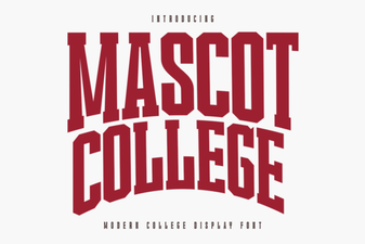 Mascot College Fonts for Creative Projects
