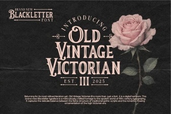 Classic Victorian Font Design Ideas & Uses