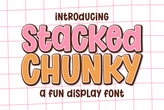 Chunky Stacked Fonts for Bold Designs