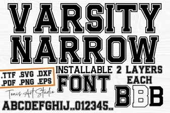 Innovative Design Projects Using Varsity Narrow Font