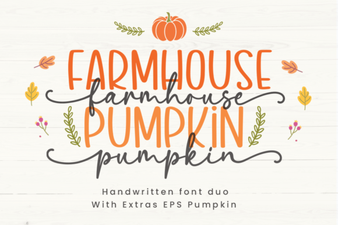 Farmhouse Pumpkin Font Ideas for Your Projects
