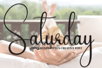 Saturday Fonts for Creative Design Projects