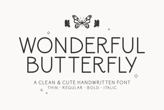Butterfly Fonts: Creative Typography Designs