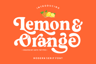 Refreshing Citrus Fonts for Web Design